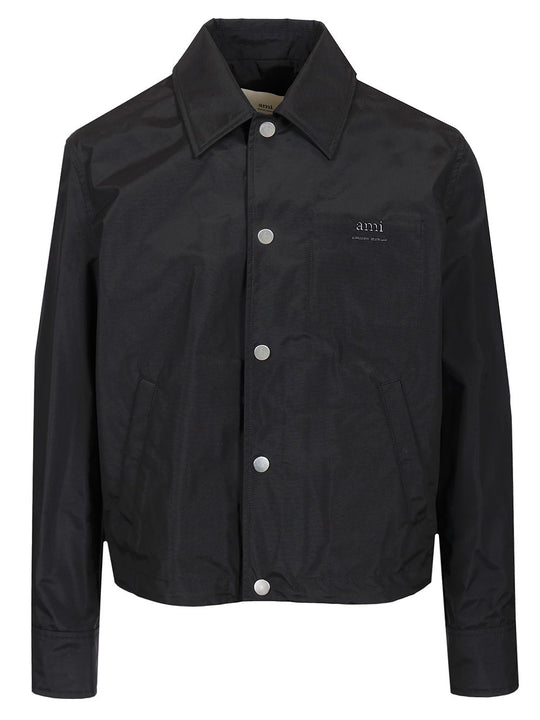 Nylon Bomber Jacket Jackets Black