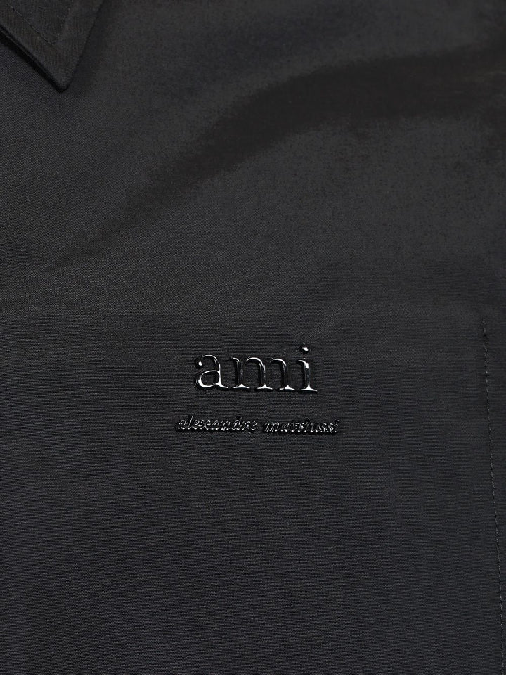 Ami Nylon Bomber Jacket Jackets - Black | 67cb7c8c2ecc14d3ec7a3218c4bdc4fecf02425e