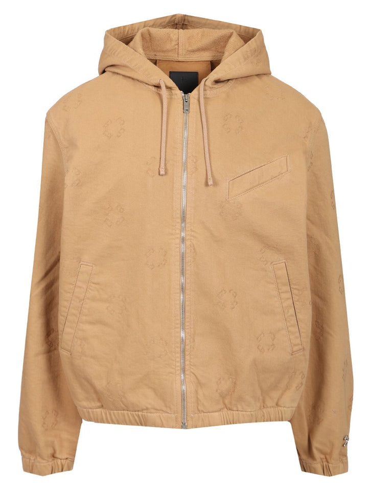 Givenchy Monogram 72 Denim Jacket Jackets - Beige | a400034275d6cbae2d83e65cb90a19162cf74e51