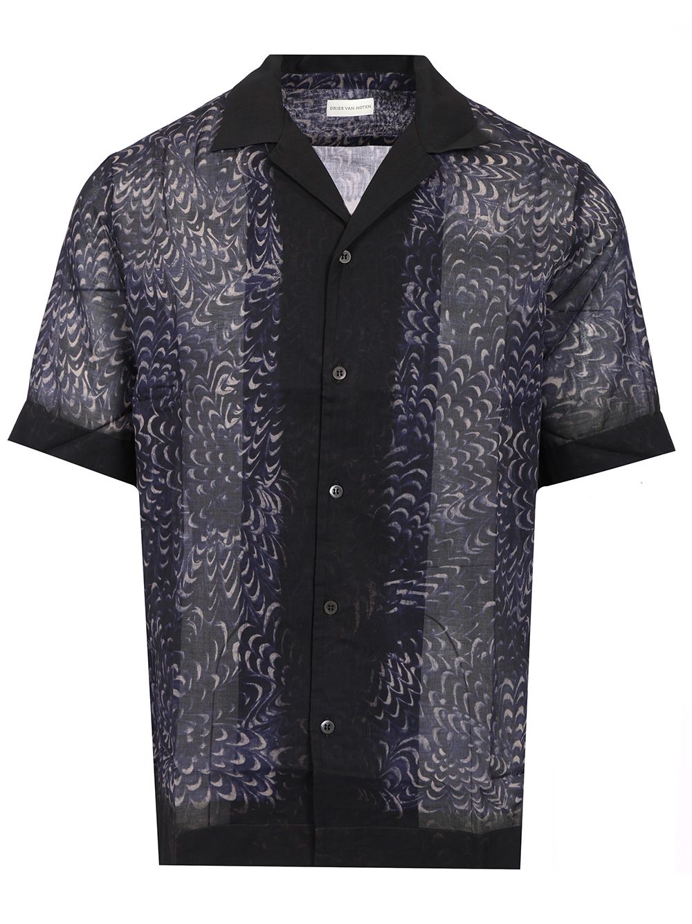 Dries Van Noten Boxy Cotton Shirt Shirts - Blue | f5a11af8d3e4ae511eaac580e75fcc371dd0c300