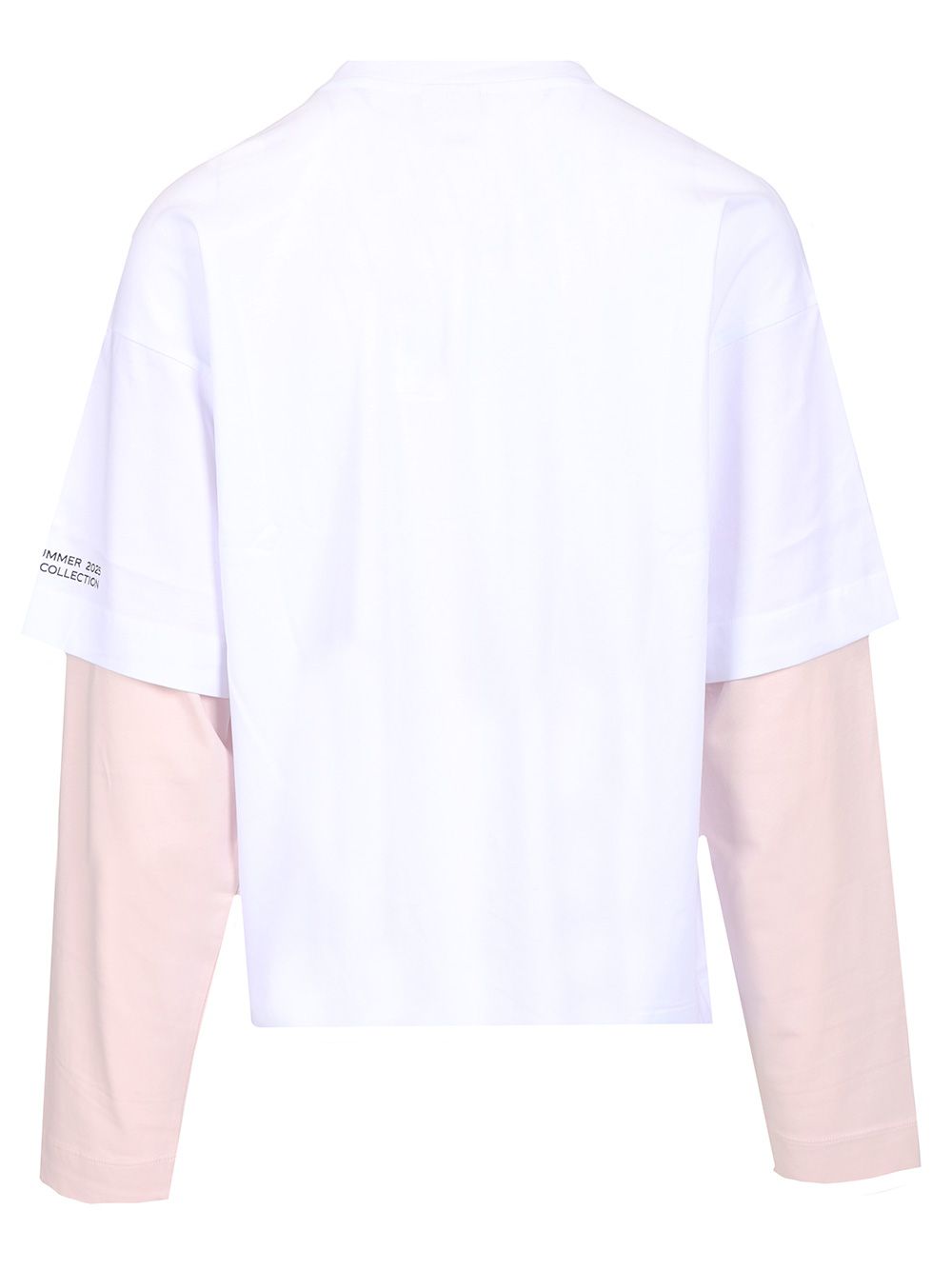Dries Van Noten Hemmings Printed Double Sleeve T-Shirt - White | d892ba75dc2dbc6563f0caa6cfe65c353ff4bab5