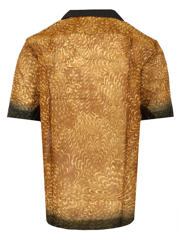 Dries Van Noten Boxy Cotton Shirt Shirts - Brown | 9ad09793d85342c7183d63bf1a2cd24463595fbc