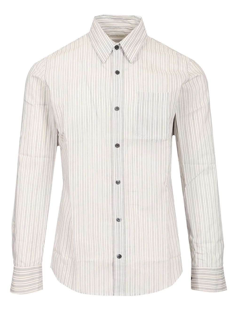 Dries Van Noten Striped Shirt Shirts - Grey | ad3bff2e5286794432ded76be64fc818a23963e0