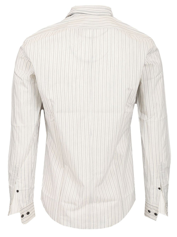 Dries Van Noten Striped Shirt Shirts - Grey | 467d076b9f074286ef40d581886e3a41384fa821