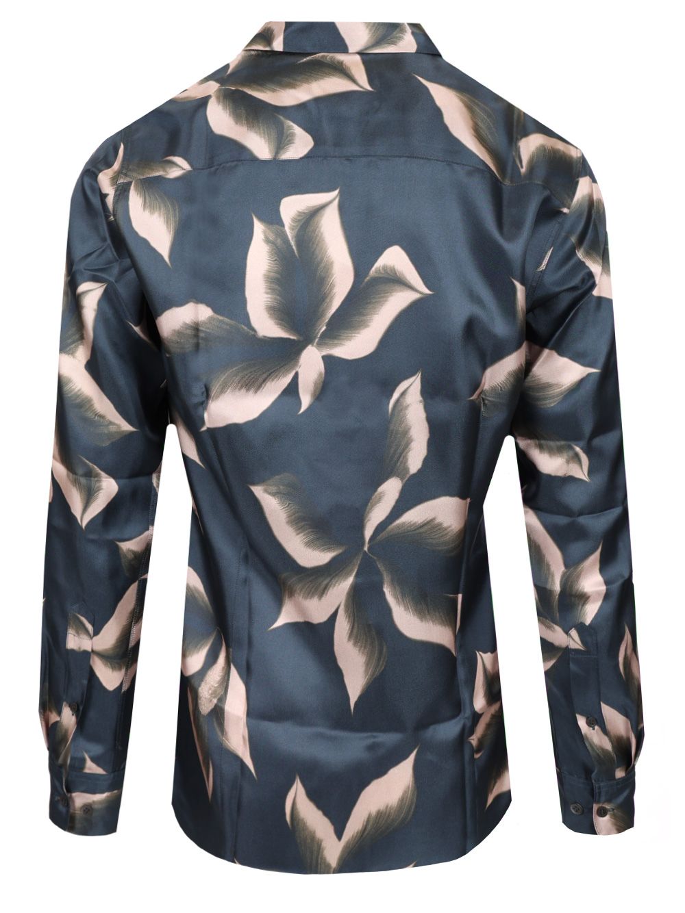 Dries Van Noten Carviesprinted Silk Shirt Shirts - Blue | 21407421a10b5c5b13d5d42617aa8cb665a3a6c6