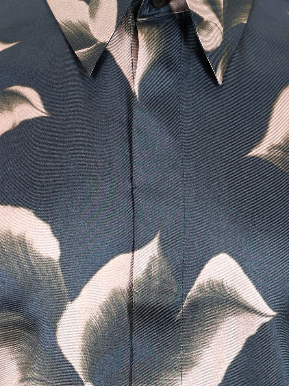 Dries Van Noten Carviesprinted Silk Shirt Shirts - Blue | a27ccd1a6b0cbbe262749aa007f2a71f8d452adb