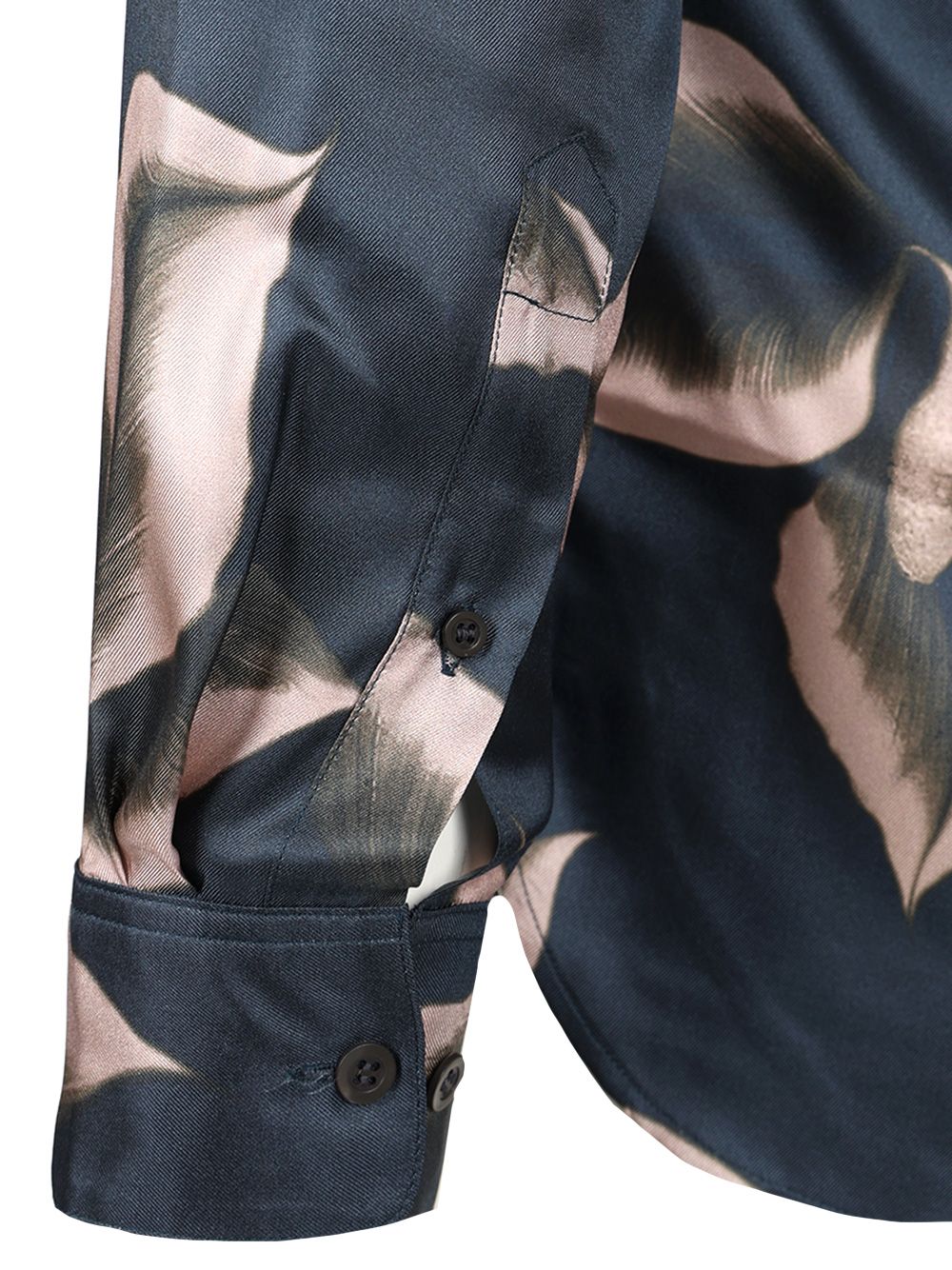 Dries Van Noten Carviesprinted Silk Shirt Shirts - Blue | 8ac67c6a666479c78da9f33931b7779dbe34c4d2