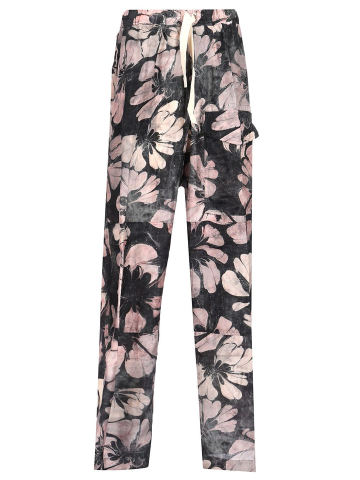 Dries Van Noten Flower Print Pants Trousers - Multicolor | 8f9e02695911188e8a824f6385e7516808f8b9c2