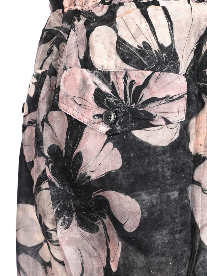 Dries Van Noten Flower Print Pants Trousers - Multicolor | af24b1b618d30b683a1c1f54db9ef22ff5f84312