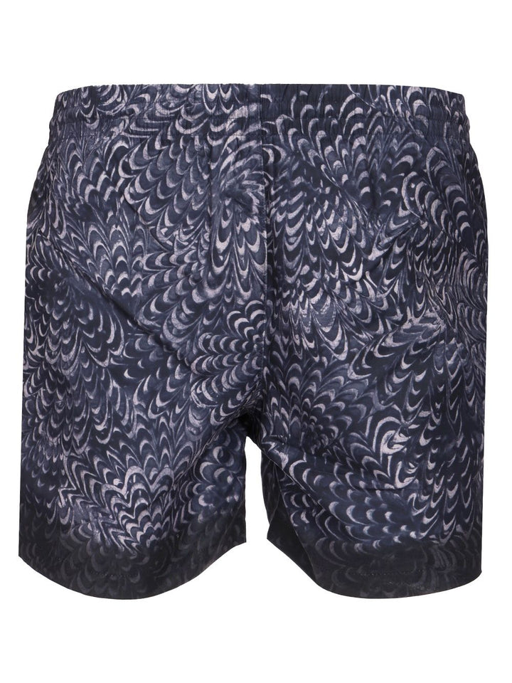 Dries Van Noten Printed Swim Shorts Swimwear - Blue | 59a47a37049ecb0411094387865420dc818a50ee