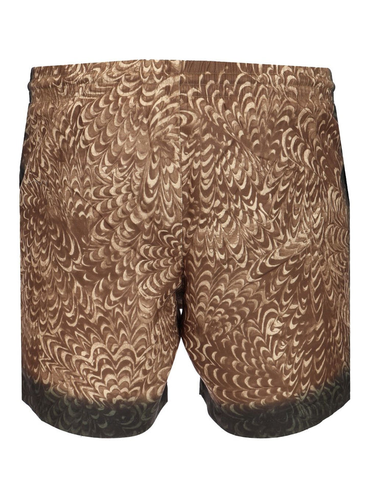 Dries Van Noten Printed Swim Shorts Swimwear - Beige | 76c631c998a57d1182aceef6c08bfa6ab6b9d584