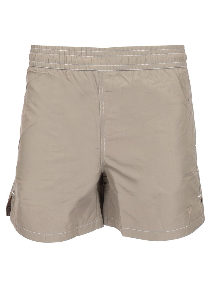 Ami Swim Shorts Trousers - Grey | 4f3812e3352a10cf6f475d61fcaea838da6666b5