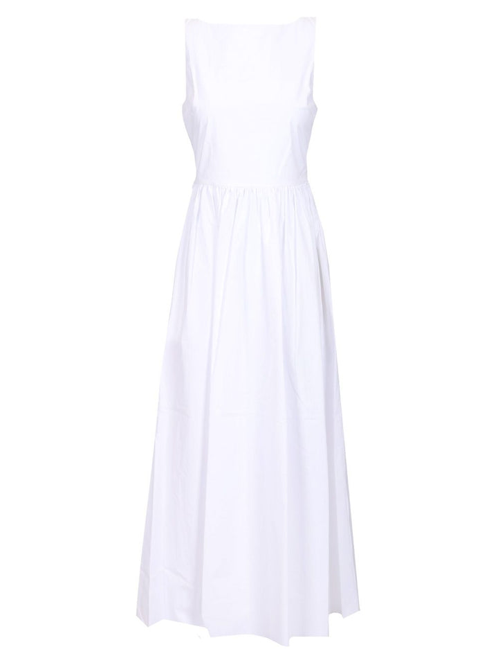 Matteau Midi Dress With Open Back Dresses - White | 1d072393684e2e9ec8f0d63bbedbd1230f177e62