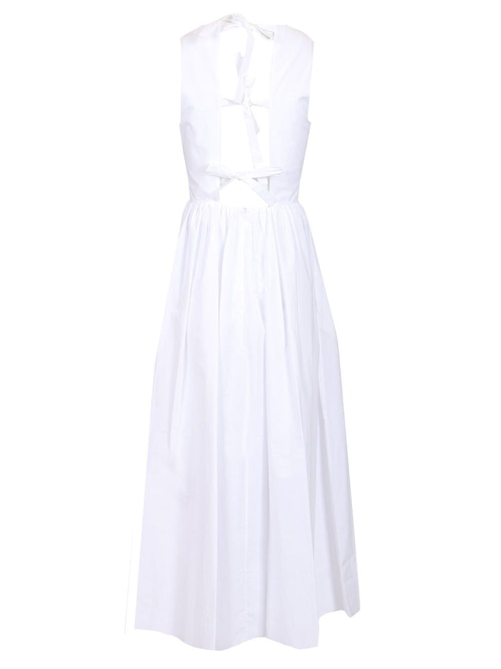 Matteau Midi Dress With Open Back Dresses - White | 9e61b5bb3598d811d783f1a1e19b7cd38f1a94f2
