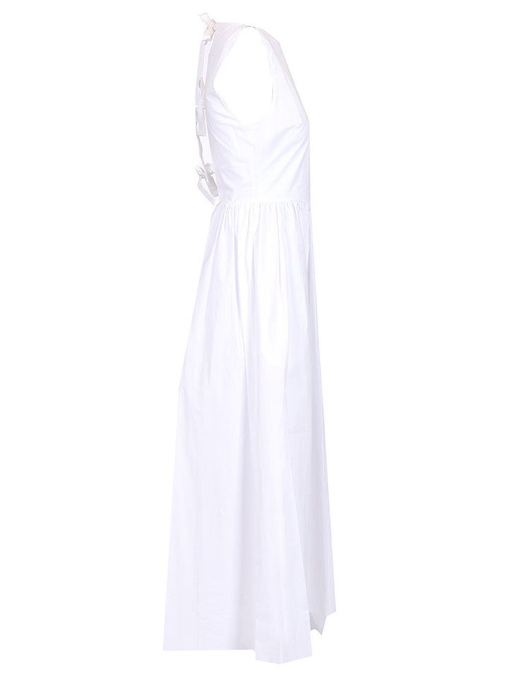 Matteau Midi Dress With Open Back Dresses - White | aff7ec8526ef02851d44751128da4c0ea42013e7