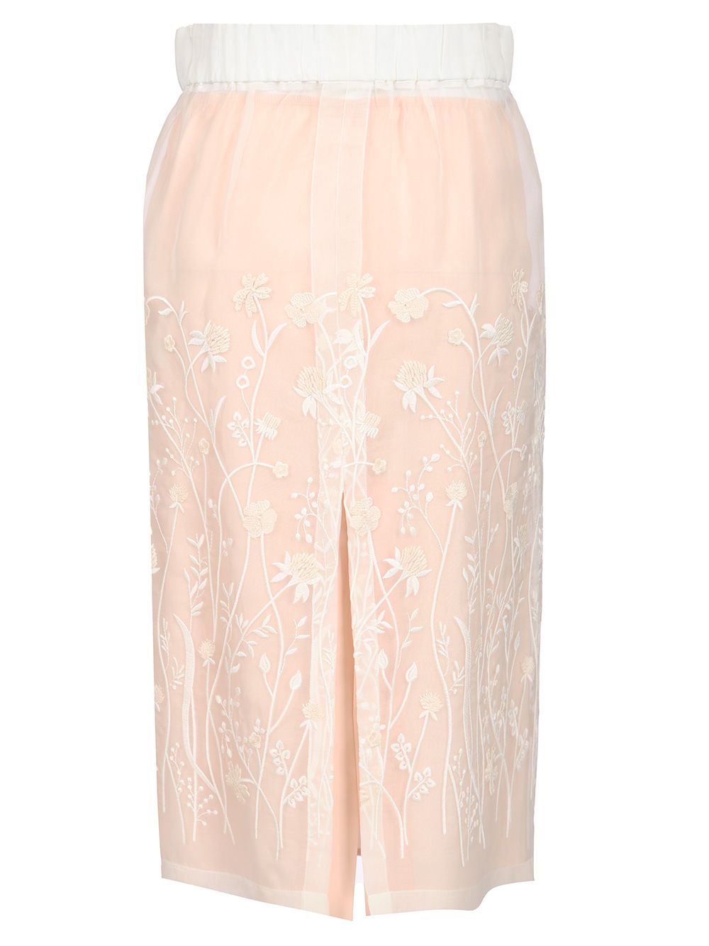 P.A.R.O.S.H. Embroidered Longuette Skirt Skirts - White | de29fdd031eed3319812aa1c1b4c2dedb8e968e3