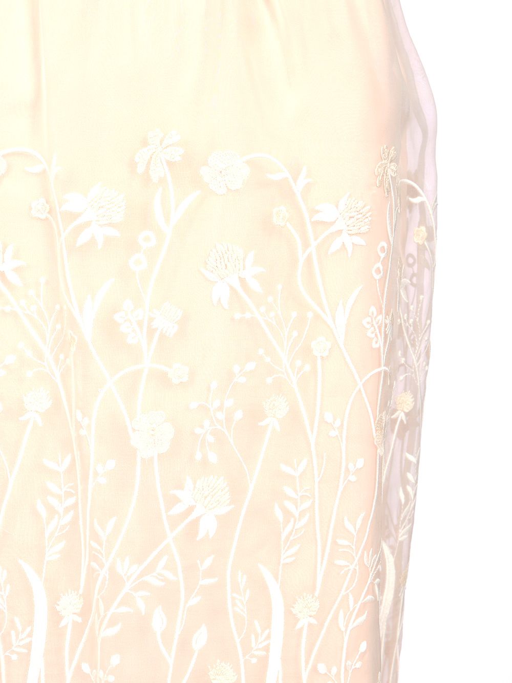 P.A.R.O.S.H. Embroidered Longuette Skirt Skirts - White | eb13601b54c4d292f10c3e0c77dab3878a681120