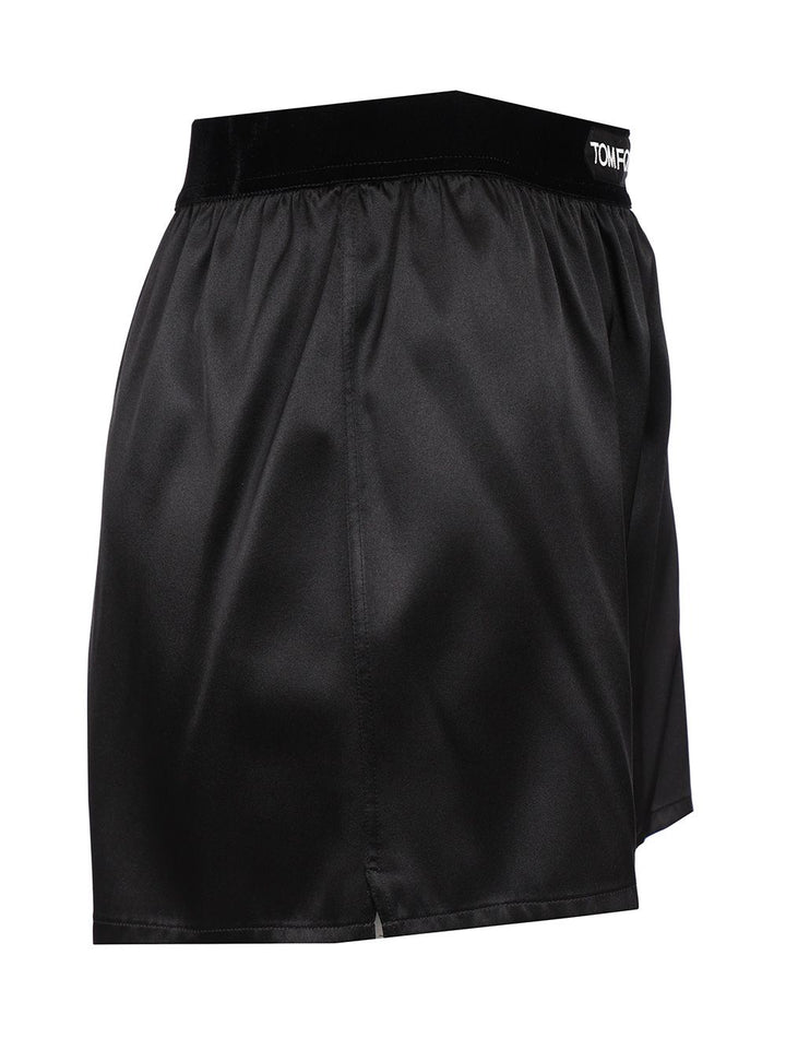 Tom Ford Boxer Shorts In Silk Satin Trousers - Black | 0cd8721ced9937115d3988031b09d254b507f0c9
