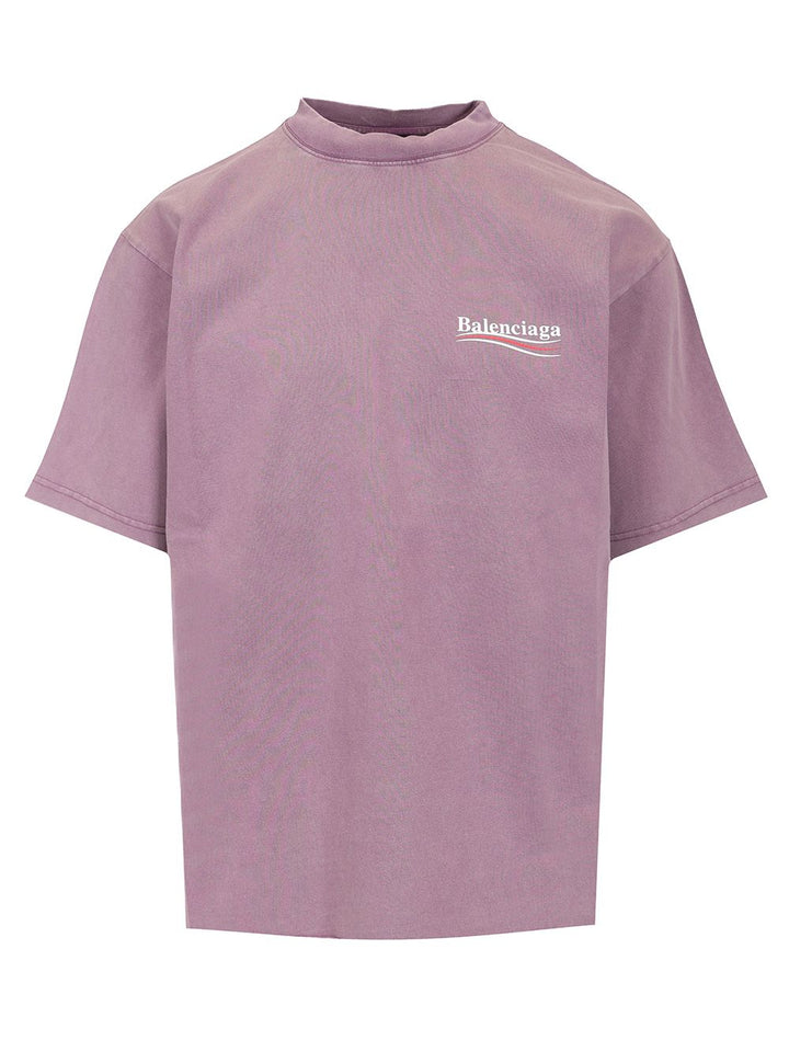 Balenciaga Political Campaign T-Shirt - Violet | 2d55b957efdfa6e8886200f35dfc4d4203f8f1db