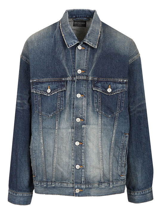 Oversized Denim Jacket Jackets Blue