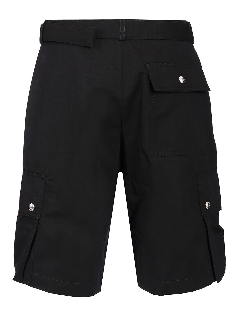 Jacquemus Cargo Bermuda With Belt Trousers - Black | 658e350310a0cc871d26cedd15fb25ef9e314505