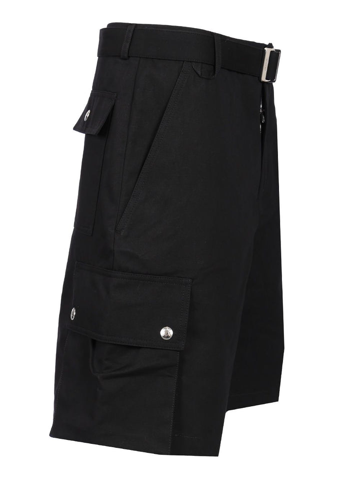 Jacquemus Cargo Bermuda With Belt Trousers - Black | 3b1935f29f07529ff6b4cb770d0257498d103fe7