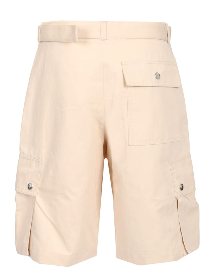 Jacquemus Cargo Bermuda With Belt Trousers - Beige | 16fb4acb9e305ae4d3eed242c6430ee5dba36229