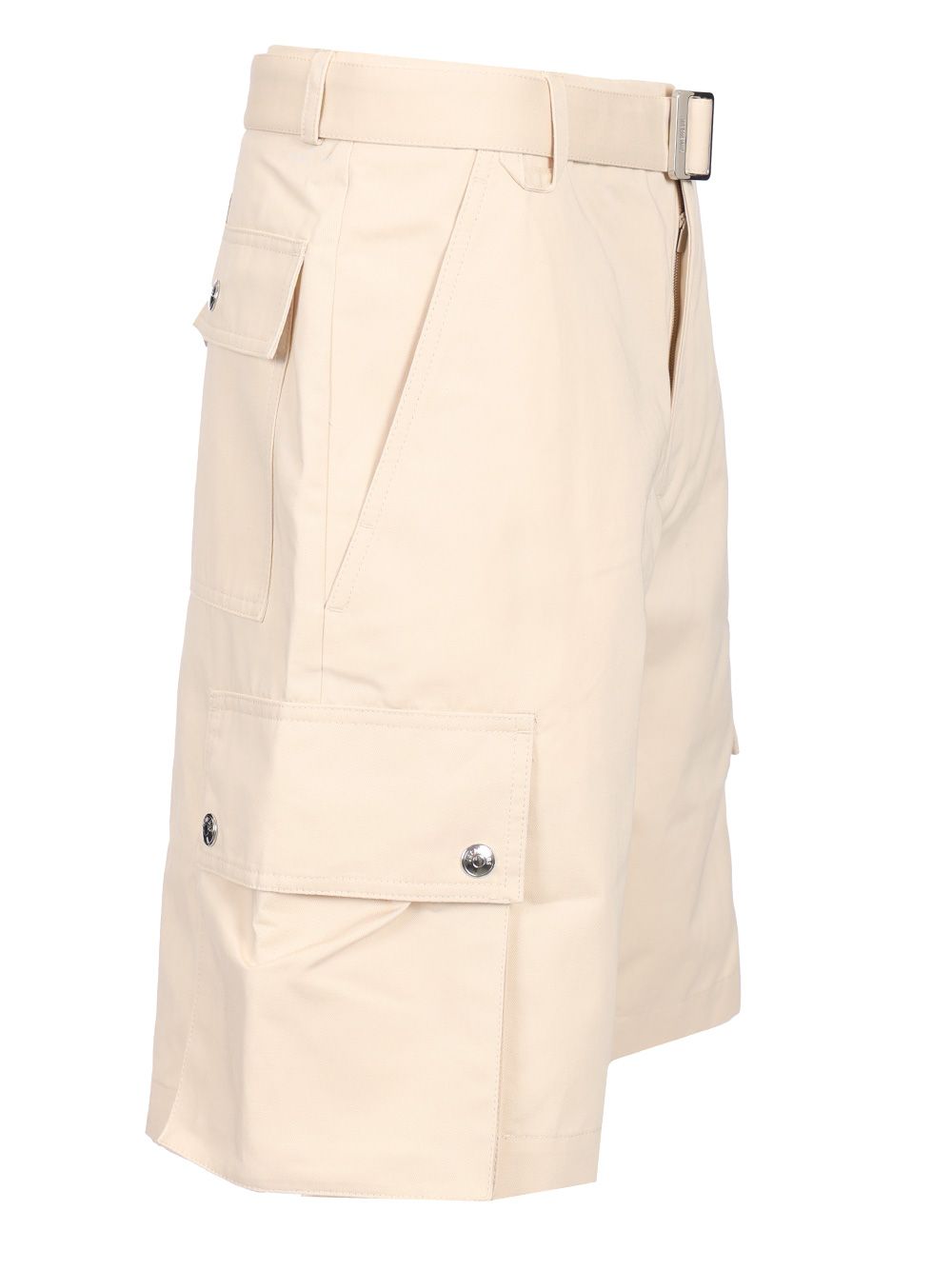 Jacquemus Cargo Bermuda With Belt Trousers - Beige | 6471317294610e9513b0370f684a9dc043deeee5