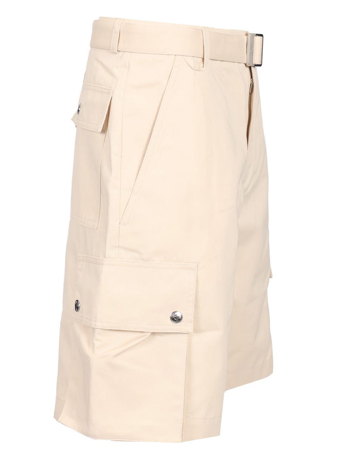 Jacquemus Cargo Bermuda With Belt Trousers - Beige | 6471317294610e9513b0370f684a9dc043deeee5