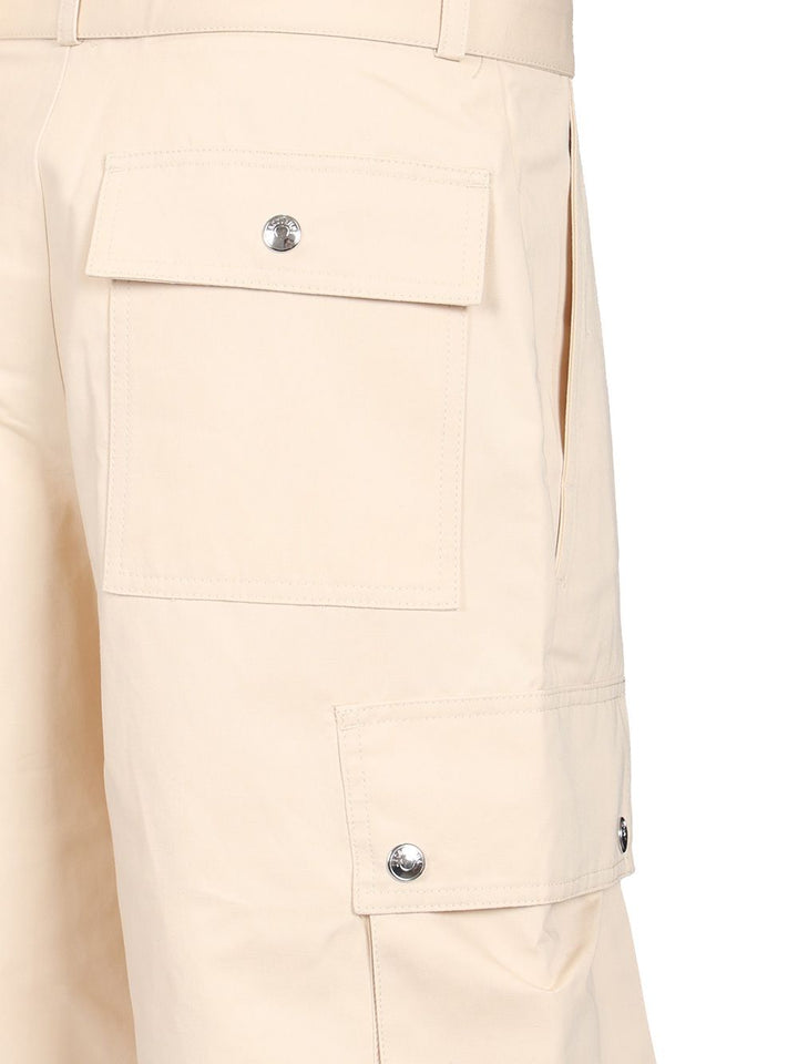 Jacquemus Cargo Bermuda With Belt Trousers - Beige | d023500d24cab7d5595a85e899f84ae4cddd81c2