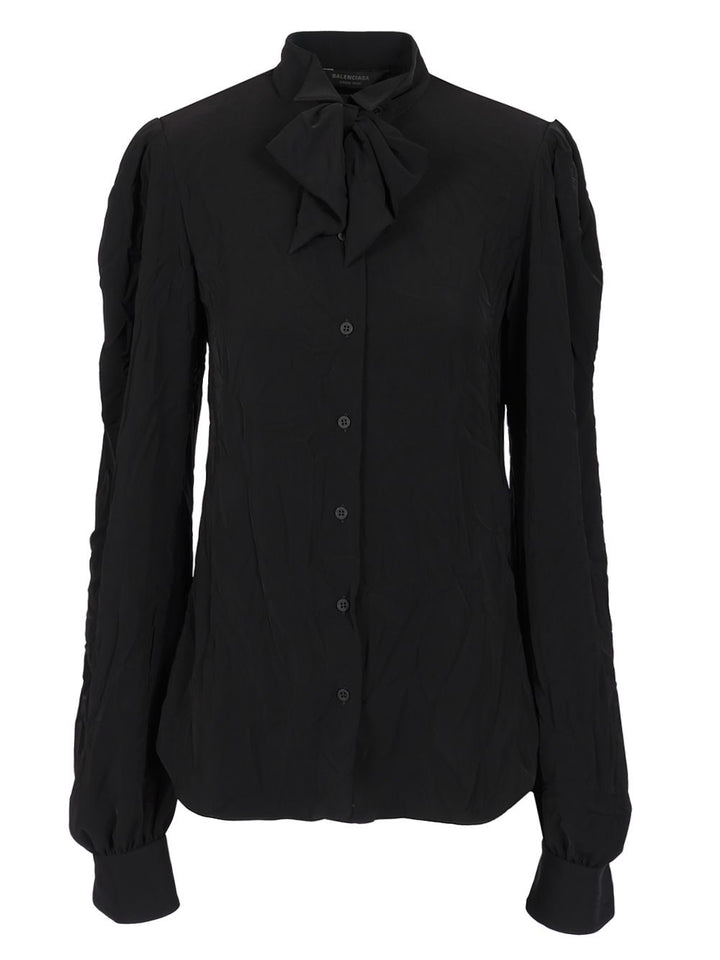 Balenciaga Bow Shirts - Black | d9a0a926eef41f1c619dfd21585cdb76b84472b2