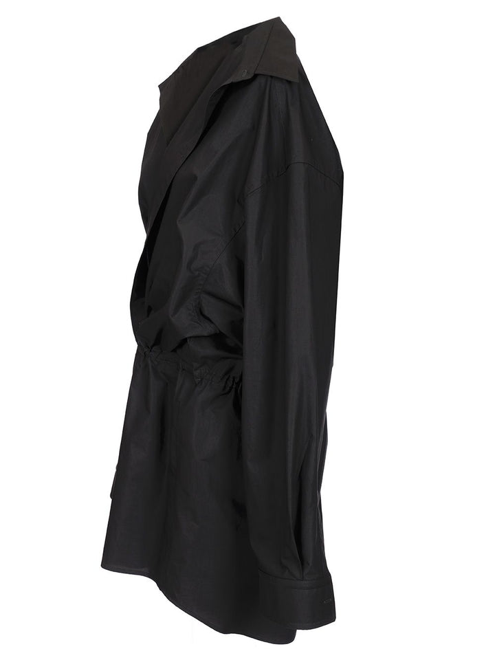 Balenciaga Poplin Shirt Dress Dresses - Black | 13e2556aacac15fa996fbda9d38a7cf39bd57308