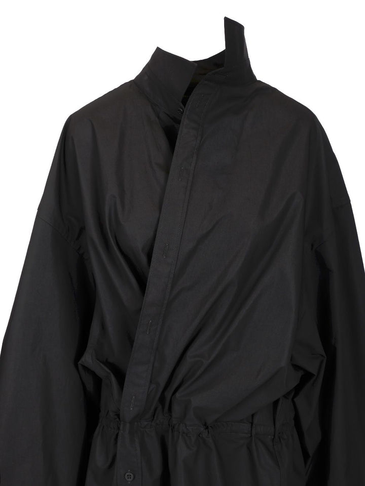 Balenciaga Poplin Shirt Dress Dresses - Black | 3f0c2fc8a1228818fff5781984819b0c8132a4cb