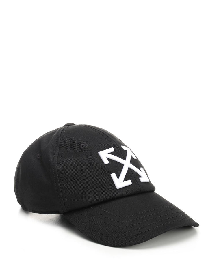 Off-White Baseball Cap With White Arrow Hats - Black | 3746fadac434a1072ab728ed8b9ad342e7237a74