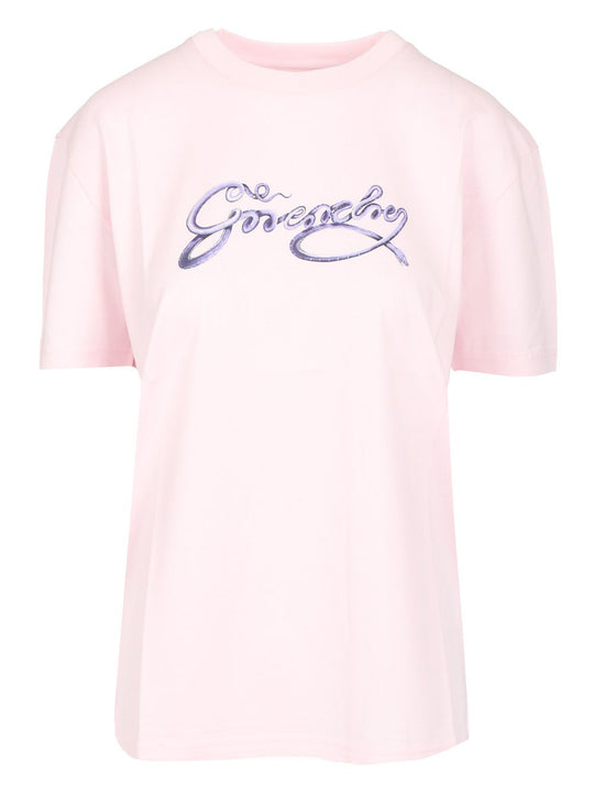 With Printed Logo T-Shirt Rose