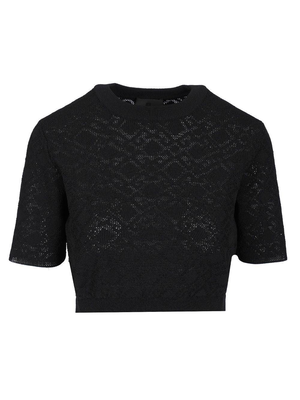 Givenchy Crop Sweater Knitwear - Black | 7f081ac5b08757e08b1db7ade8d246e19943fafa