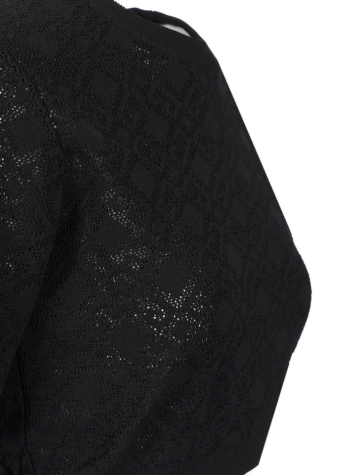 Givenchy Crop Sweater Knitwear - Black | b0e4a055b89203a413e0f44c935a95c92250e167