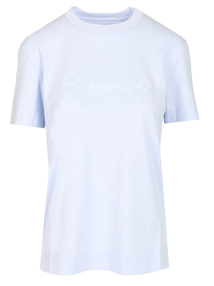 Givenchy Light Blue Jersey T-Shirt - Light blue | 4a684762a65c1b092cbdf15b45a9ae1e47e9dd06