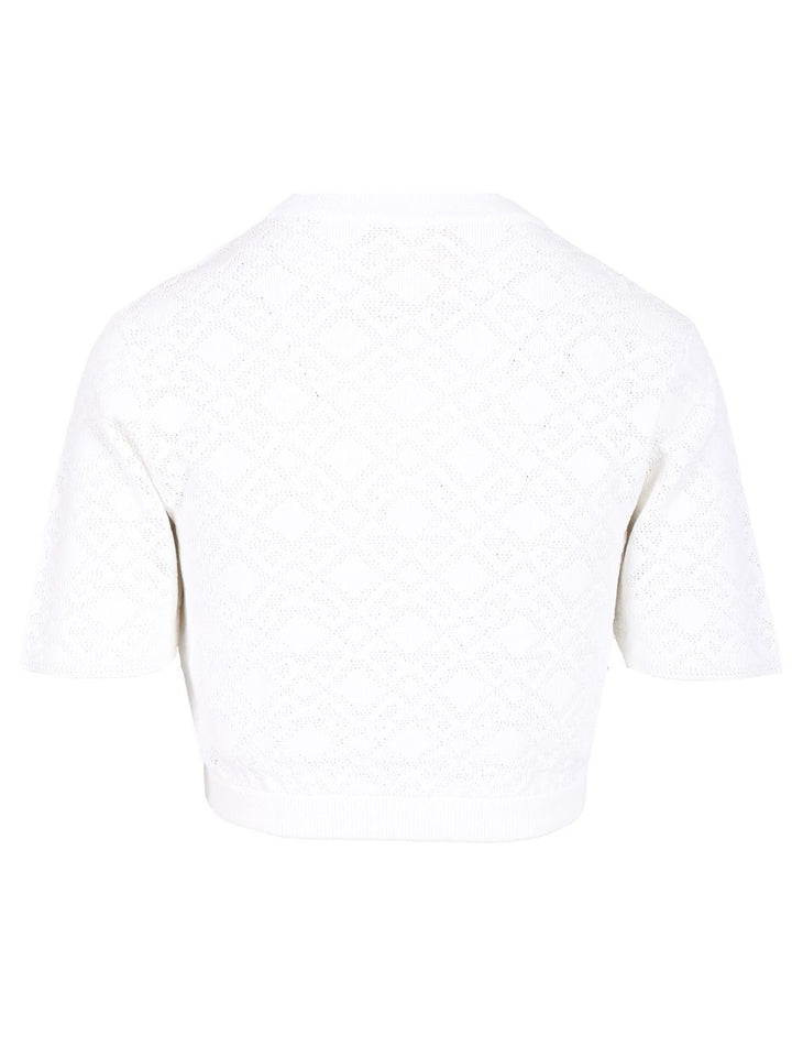 Givenchy Crop Sweater Knitwear - White | 6b02a2255f276f379562689d2d87650a16e1857a