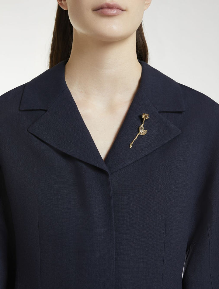 Emily Ratajkowski X Marella The Rounded Blazer Jackets - Blue | 3b16fcd1cf1eeaf898a99194fabb460bb9992289