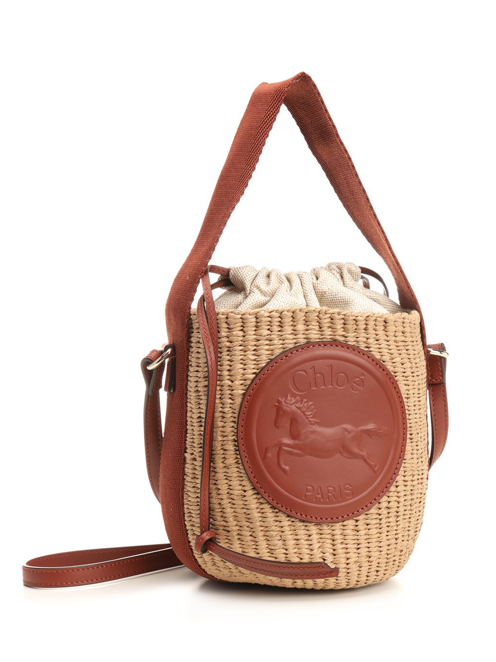 Chloe' Horse Medal Shoulder Bags - Brown | 68df8c084140b75ceeeb59816515b2f3ad72bceb