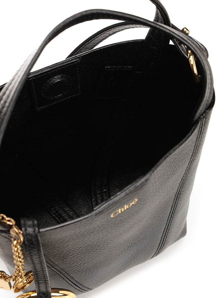 Chloe' Chloé Spin Shoulder Bags - Black | 0150ae62e6a99721e40a5e61d6db6116b940921f