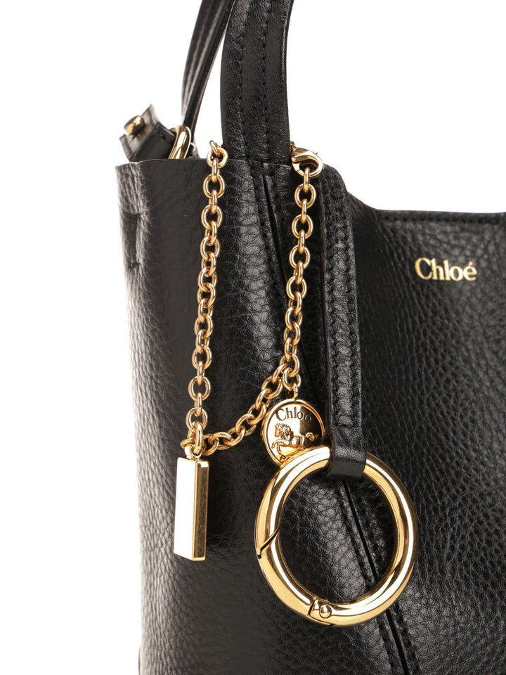 Chloe' S812 - Chloé Spin Shoulder Bags - Black | 33ad7f7fa3cf52458e3083142408e00d63bc4467