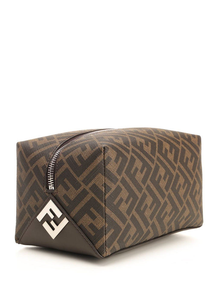 Fendi Beauty Case In Brown Tela Ff Small leather goods - Brown | 62543d4c42ceeede027864cf45e50d9fa784db5f