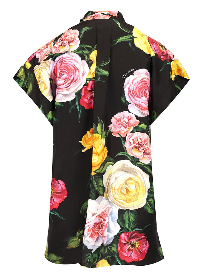Dolce & Gabbana Peony Print Silk Shirt Shirts - Multicolor | cec63a46d4837cade87d3f06dfd36fd641d44644