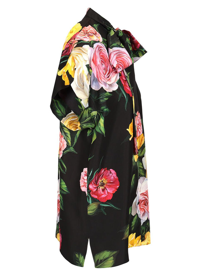 Dolce & Gabbana Peony Print Silk Shirt Shirts - Multicolor | c45e456ebeaf4f7aa5952e1bf49a4cbf87a34968