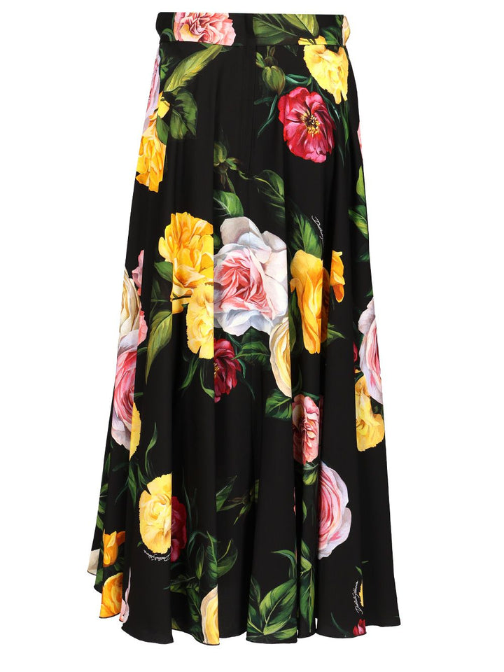 Dolce & Gabbana Floral Print Flared Skirt Skirts - Multicolor | 601eafa10dafc605135b0eec91d5b64b3b950e39