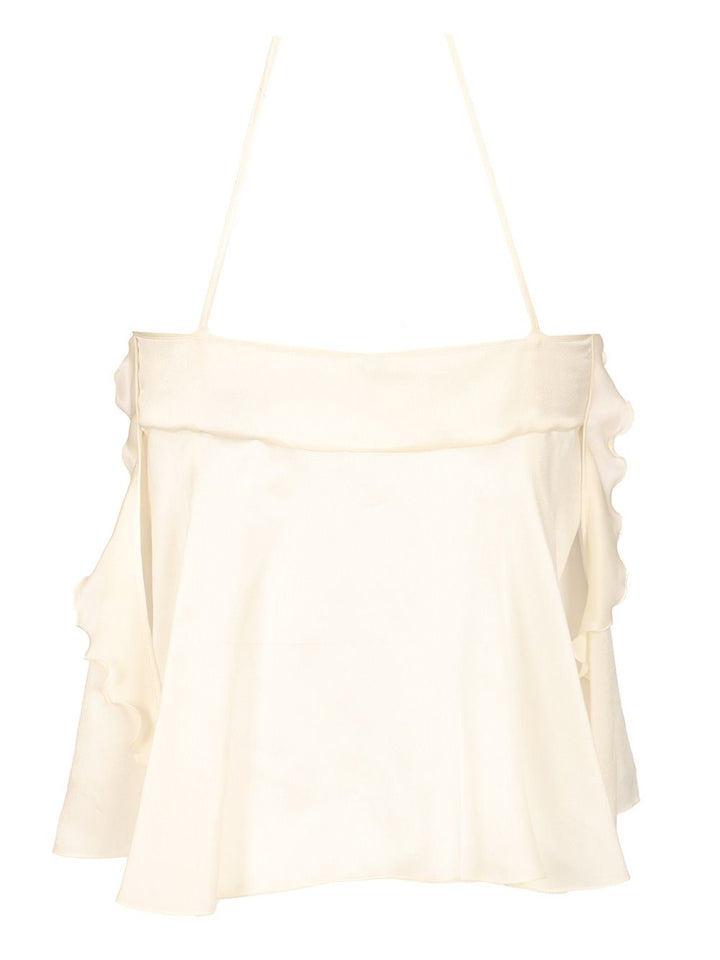 Chloe' Voile Tank Top Tops - White | 7b87c15e3cbbb901891ccd291404ec9470aee568