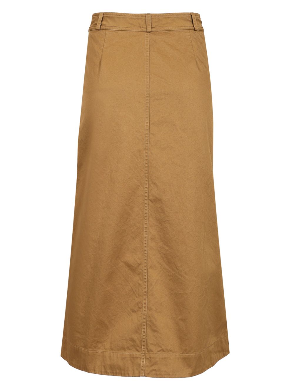 Saint Laurent Cotton Midi Skirt Skirts - Brown | 58ccaeb8a39d4e109466d675e5c8617d86dbe333