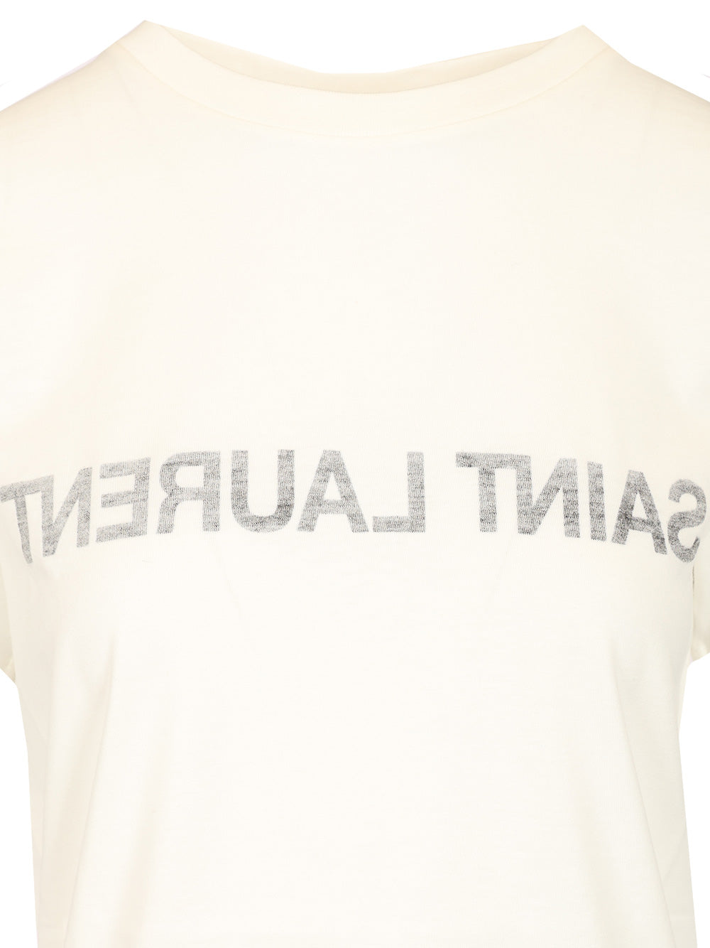 Saint Laurent Cotton Jersey T-Shirt - White | 94d20eccb66043250d30dba9661d7ac0b4e8b240